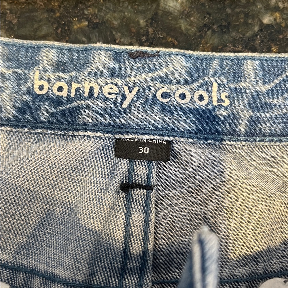 Barney Cools Urban Outfitters Relaxed Two Tone Cropped Jean Size 30 - Picture 6 of 6